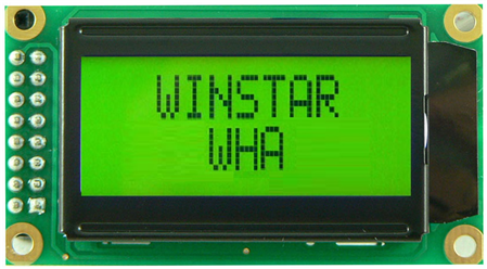 Display Winstar WH0802A-YYB-ST LCD Caracteres 8x2